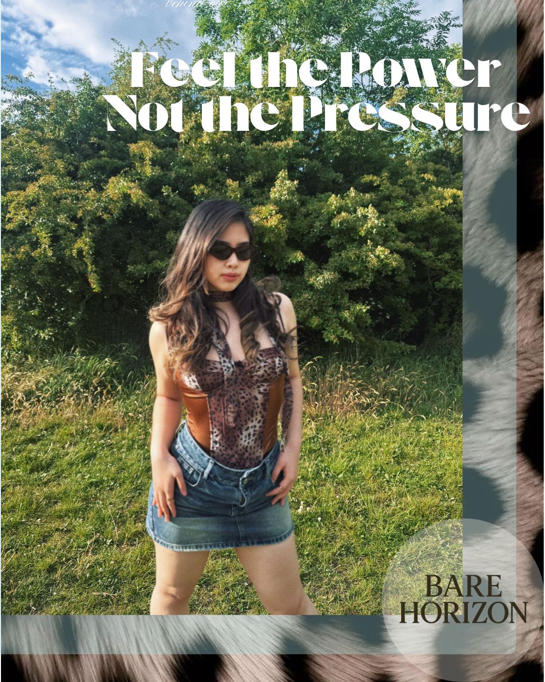 British Street Style: Leopard Print Corset Top × Denim Skirt Summer Guide